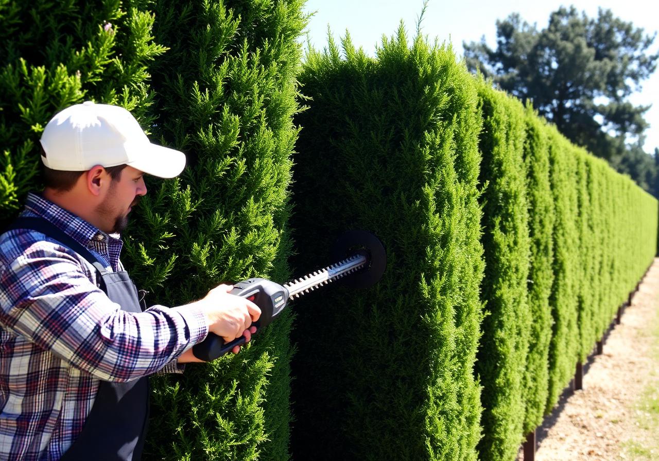 Taille de haies sculptées